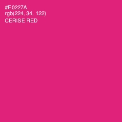 #E0227A - Cerise Red Color Image